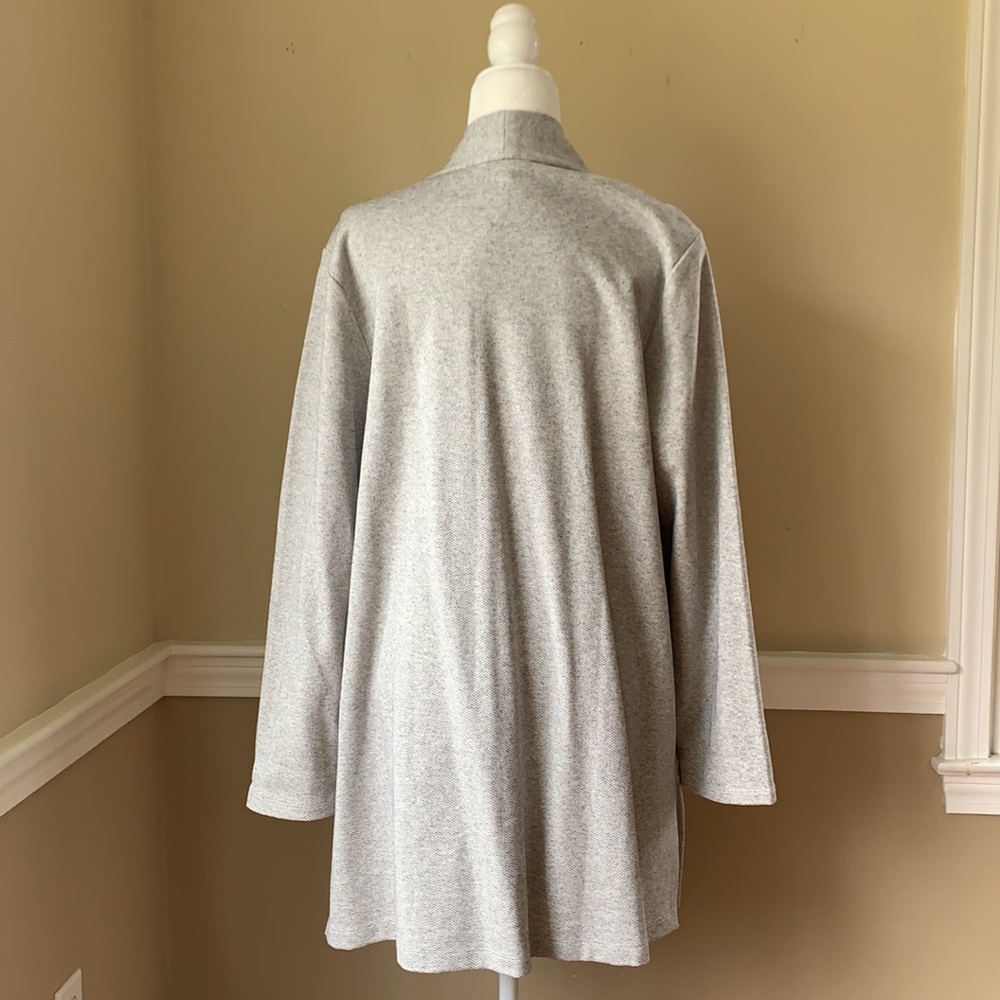 Eileen Fisher Organic Cotton Herringbone Jacket XL - Picture 5 of 12